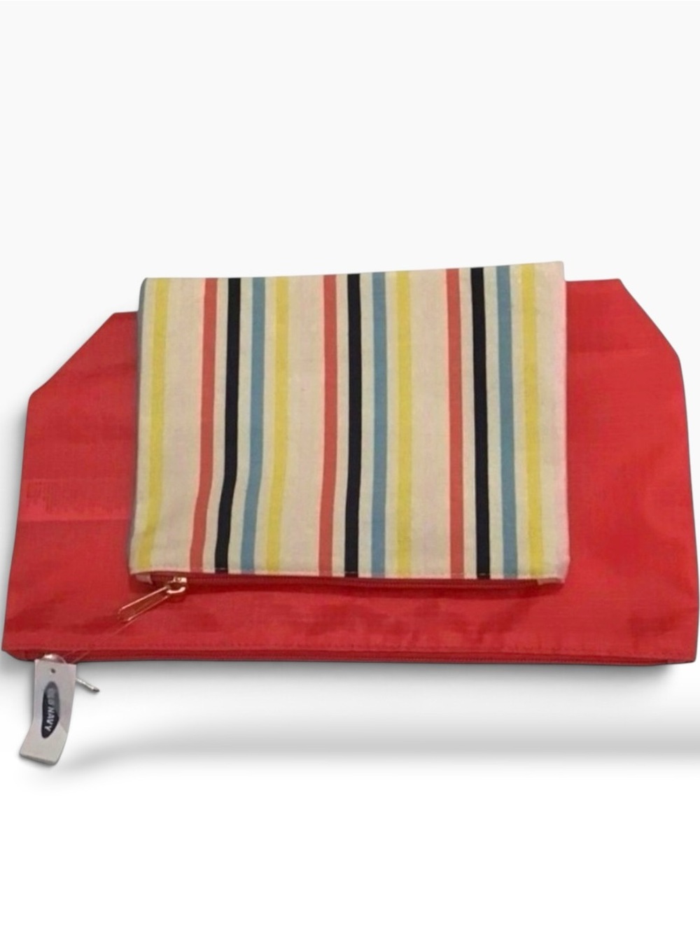 Set of 2 cosmetic bags new With Tag Washable summer pouches